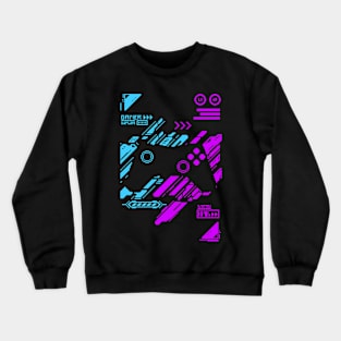 Futuristic Gamer Controller Theme Crewneck Sweatshirt